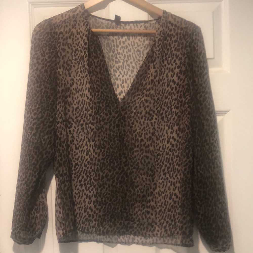 Leopard print blouse